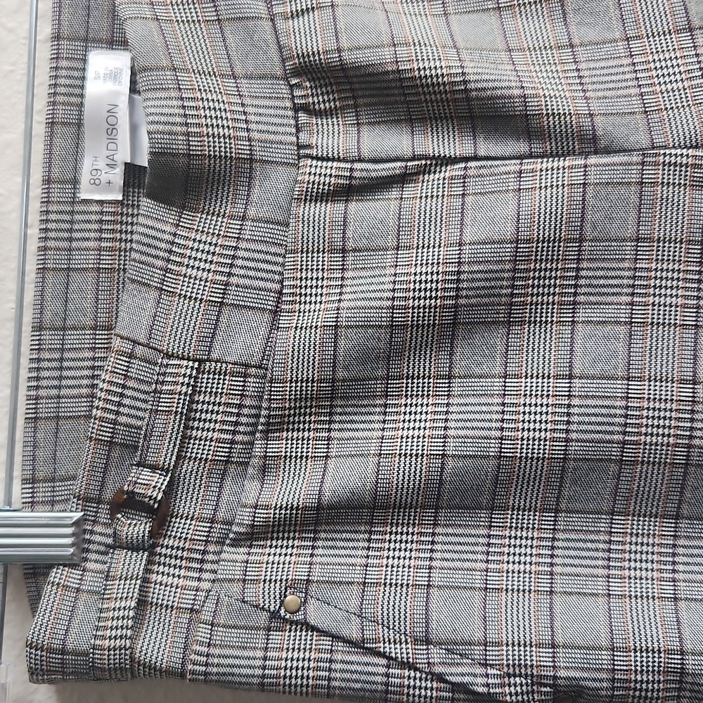 89th & Madison Plaid Trousers, Small